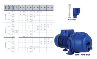 REEFE RDW100E Self Priming Deep Well Pump with Injector Kit