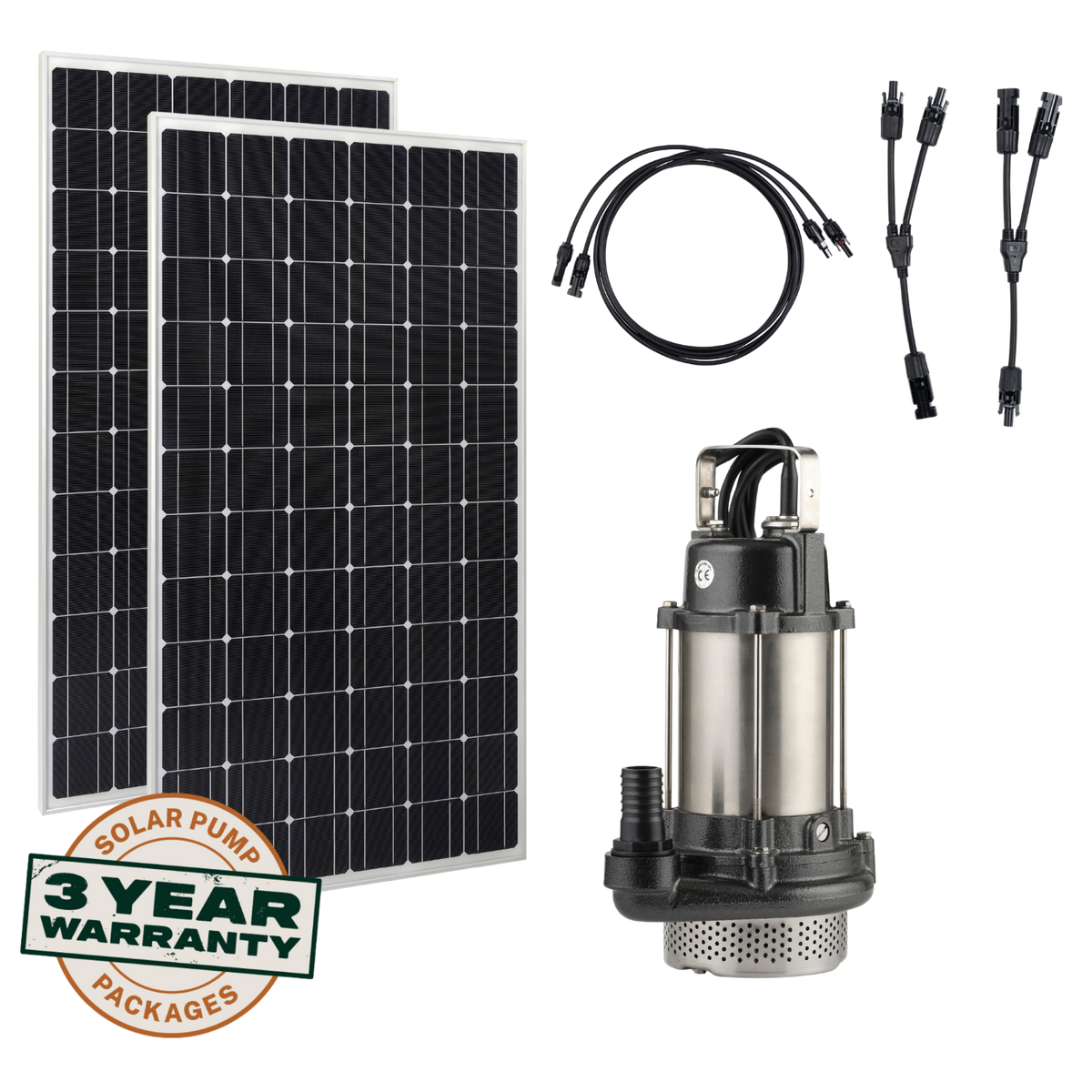 Tuhorse Solar Sewage Pump 300W solar sewage pump complete kit