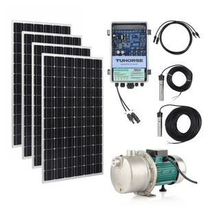 Tuhorse Solar Surface Jet Pump 500W + 800W Panels, package contents